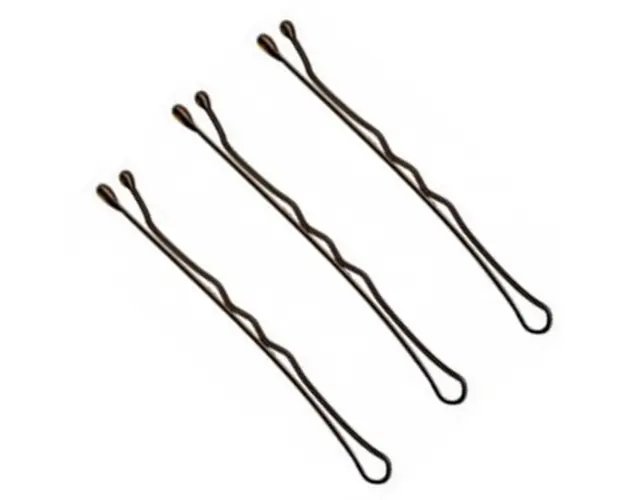 Agrafe Par Ondulate Maro - Prima Ball Pointed Hair Grips Waved 63 mm