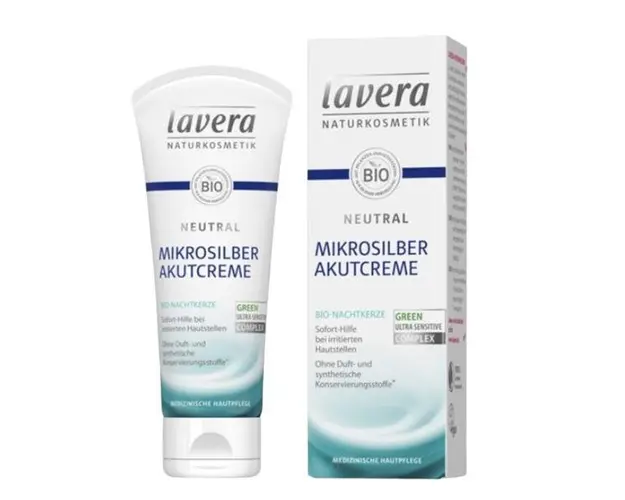 Akutcreme Tratament Intensiv cu Particule de Argint pentru Pielea Iritata si cu Eczeme Neutral Lavera, 75ml