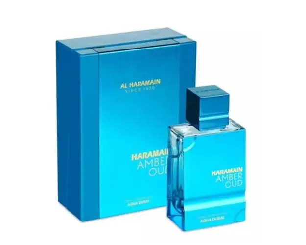 Apa de Parfum Unisex - Al Haramain EDP Amber Oud Aqua Dubai Extrait, 75 ml