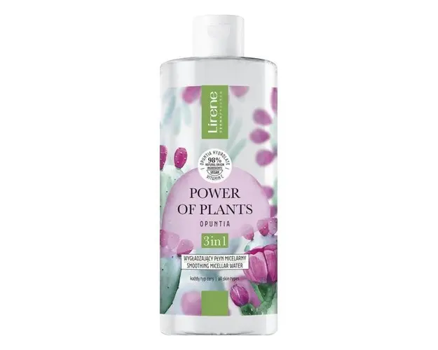 Apa micelara 3in1, cu efect netezitor Lirene Power of Plants, 400 ml
