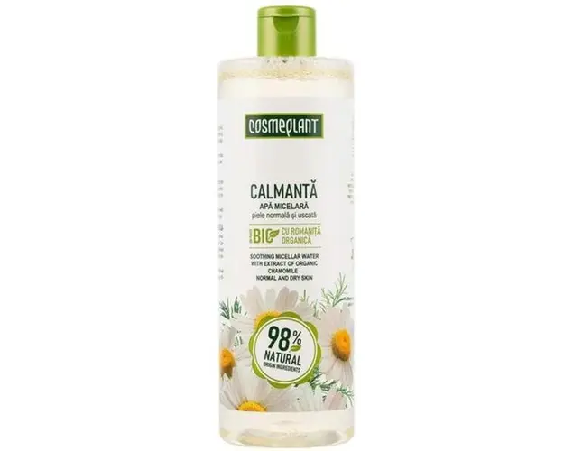 Apa micelara calmanta cu extract de romanita organica Cosmeplant, 500 ml