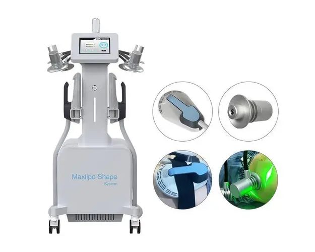 Aparat 2in1 Body Conturing Lipolaser 532nm Rotire 360⁰ si HiEMT Stimulare Musculara Electromagnetica, Reducere celulita, Tonifiere Remodelare 6DLIPO Maxlipo Shape W