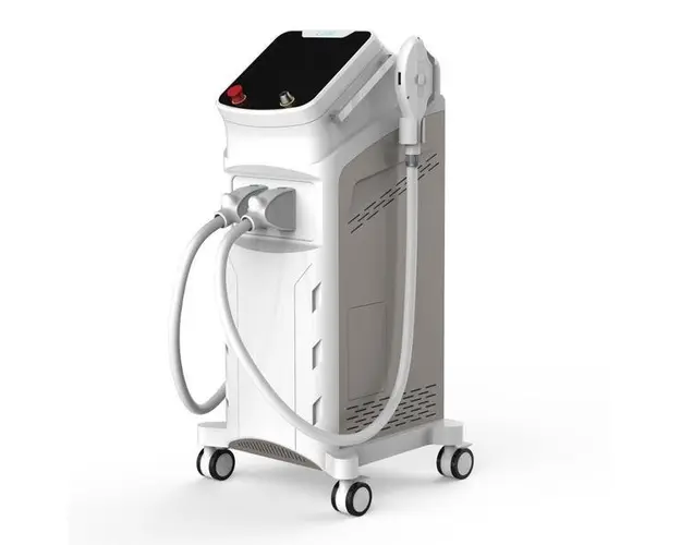 Aparat 2in1 Epilare Definitiva Ice Platinum 755, 808, 1064nm Dioda Laser + OPT IPL SHR, 1.000.000 Impulsuri, Epilare Laser Profesionala Salon TEC+Sapphire Refrigeration DUOWay D3IPL