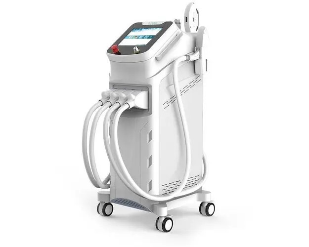 Aparat 4in1 Epilare Definitiva Dioda Laser 808nm, IPL SHR OPT RF Laser, ND YAG Indepartare Tatuaje, Bipolar RF Facial Rejuvenare Faciala, Tratament Antiacnee Salon DPL4