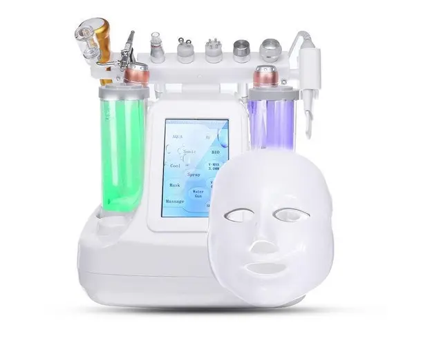 Aparat Cosmetic 12in1 Jet Hidroxigen Micro Bule Totulperfect Indepartare Puncte Negre, Dermoabraziune, Curatare, Hidratantare, Lifting Saloane, Indepartarea Acneei, Ultrasunete, RF