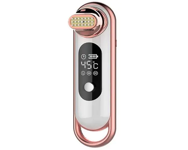 Aparat Cosmetic Controlul inteligent al temperaturii LCD Mini RF Radio Frecventa, Incalzirea pielii, Indepartarea Ridurilor, Tonificere Faciala Rejuvenation Beauty Pink 1601
