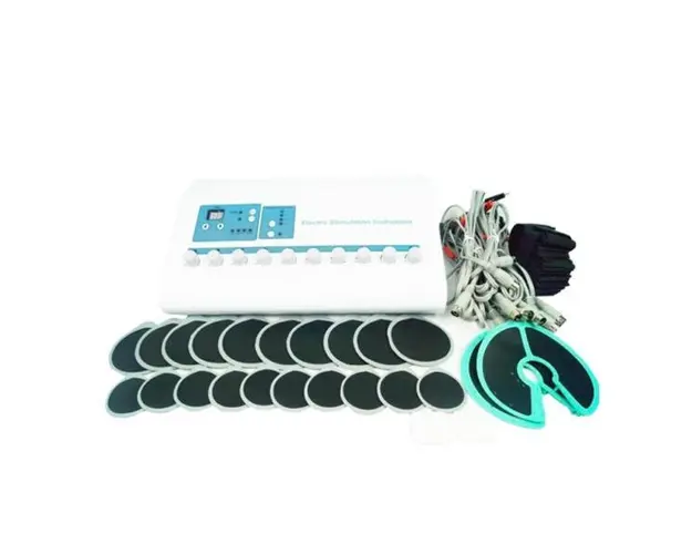 Aparat Cosmetic EMS Electrostimulare Slabit, Centura EMS, Indepartarea grasimii, Masaj, Tonifierea pielii, Ingrijirea/Tonifierea Sanilor, 24 Pads T-EMS