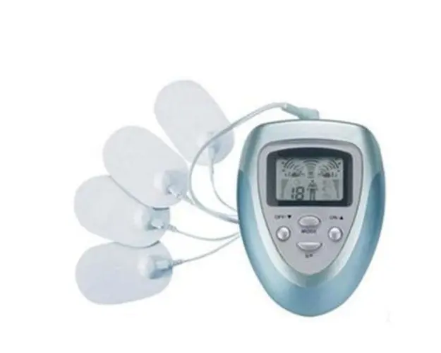 Aparat EMS Electrostimulare 4 Pads, Slabire corp, Stimulare musculara, Tonifiere Muschi, Baterii, Masaj Cervical Bluetone