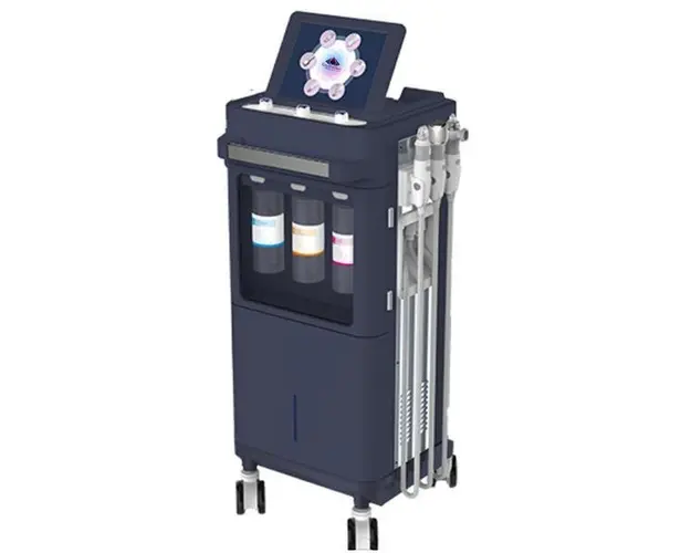 Aparat Facial HI-Skin Hidroxigen RF Cooling Indepartare Puncte Negre, Hydra Dermoabraziune, Curatare, Hidratantare, Lifting Saloane, Indepartarea Acneei, OxySpray RF