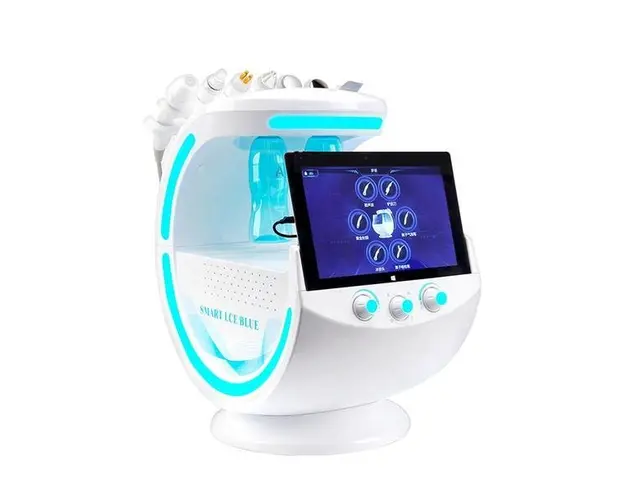 Aparat Facial ICE Blue Hidroxigen Micro Bule Totulperfect Indepartare Puncte Negre, Dermoabraziune, Curatare, Hidratantare, Lifting Saloane, Indepartarea Acneei, Ultrasunete, RF