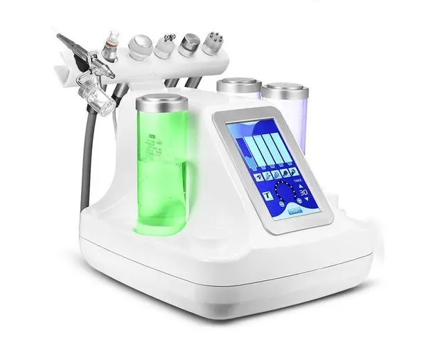 Aparat FacialPRO 6in1 Jet Hidroxigen Micro Bule Indepartare Puncte Negre, Dermoabraziune, Curatare, Hidratantare, Lifting Saloane, Indepartarea Acneei, Ultrasunete, RF Totulperfect