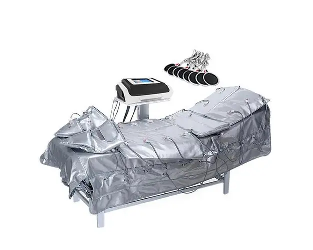 Aparat LCD Drenaj limfatic, EMS,Infrarosu Profesional de Slabit Presoterapie, Pierdere in Greutate, Anti Celulita, Detox Body Spa Silver