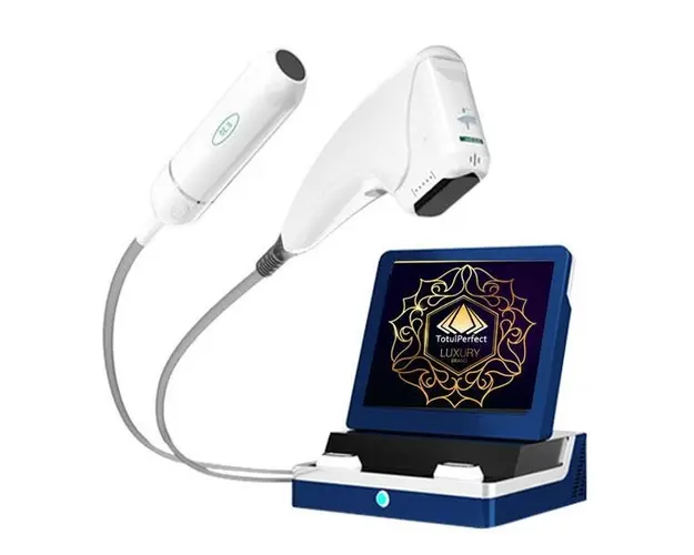 Aparat Lifting 2in1 HIFU V-max Fata, Rejuvenare Ten si Indepartare riduri,Lifting, Tonifiere Rapida, Indepartare Cearcane, Ultrasunete focusate Profesional Salon Vmax-HIFU 
