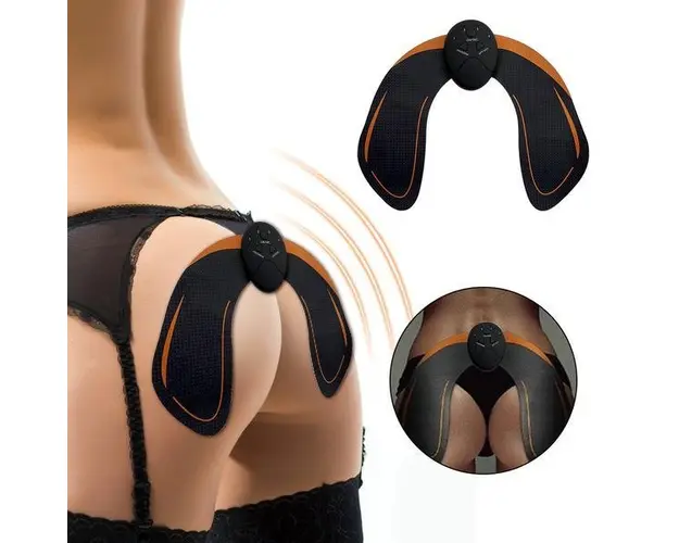 Aparat Masaj Totulperfect, Tonifiere Fese Coapse, Electrostimulare musculara, Indepartare celulita, Slabire, Butt Trainer Liftig Negru