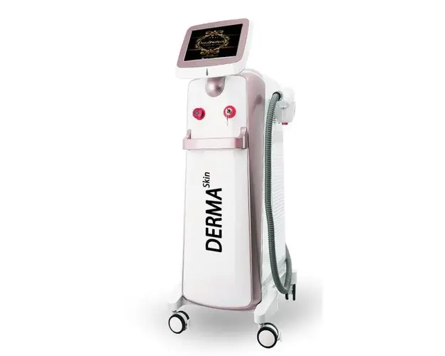 Aparat Med Epilare Definitiva Laser Dioda 3Lungimi 755, 808, 1064nm Profesional 1000W Dioda Laser, 50mil Impulsuri DERMASkin Rose