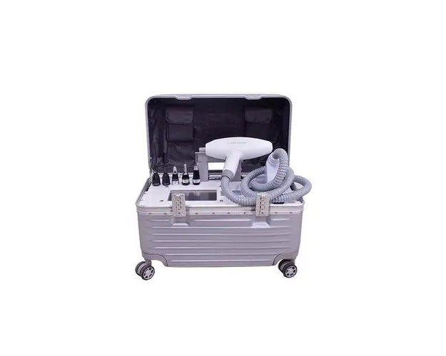 Aparat Picosecond Laser Indepartare Tatuaje 532nm, 1064nm Black Doll 1320nm, Pete Acnee, Pigmentare, Laser Portabil Geanta Aluminiu Rezistenta NIO