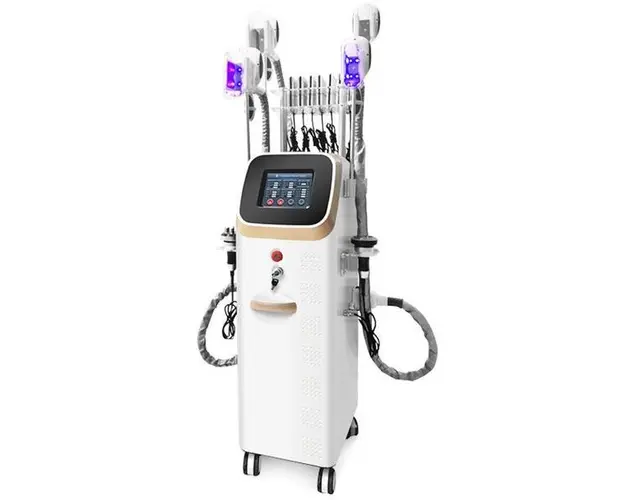 Aparat Profesional Criolipoliza SuperCool W, Lipolaser - Liposuctie Virtuala, RF Fototerapie Indepartare celulita, Cavitatie 40K, Radiofrecventa Lifting Salon, 360 CRIOSCULPT