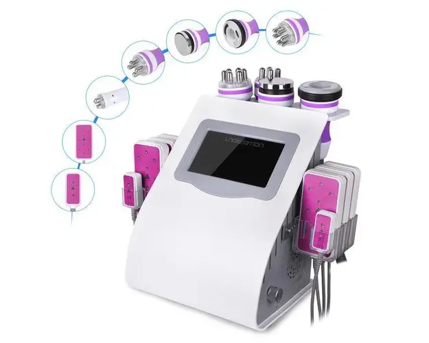 Aparat Profesional Lipolaser-Liposuctie Virtuala, Vacuum Cavitatie 2.0, Multipolar RF, Ten si Ochi, Slabire in greutate, Indepartare celulita, Radiofrecventa Lifting Salon 6MAX