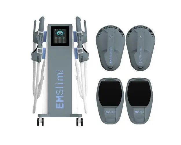 Aparat Tesla EMS Sculpt HI-EMT + RF Remodelare corporala, Creare Masa Musculara, Tonifiere Abdomen, 4 Manipuli, Slabire intensiva,Body shaping EMS Sculpt NEO4