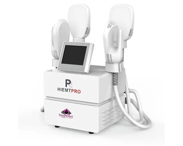 Aparat Tesla Sculpt HI-EMT Remodelare corporala, Tonifiere Abdomen, 4 Manipuli, Slabire intensiva, Body shaping Creare Masa Musculara Portabil EMSSculptor PRO4