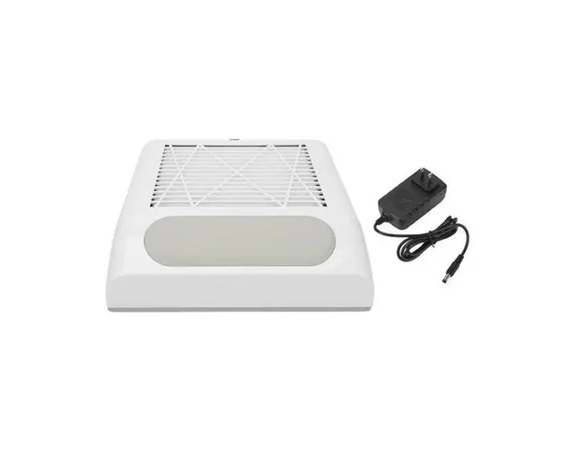 Aspirator de praf pentru unghii, 80W, alb, cu filtru