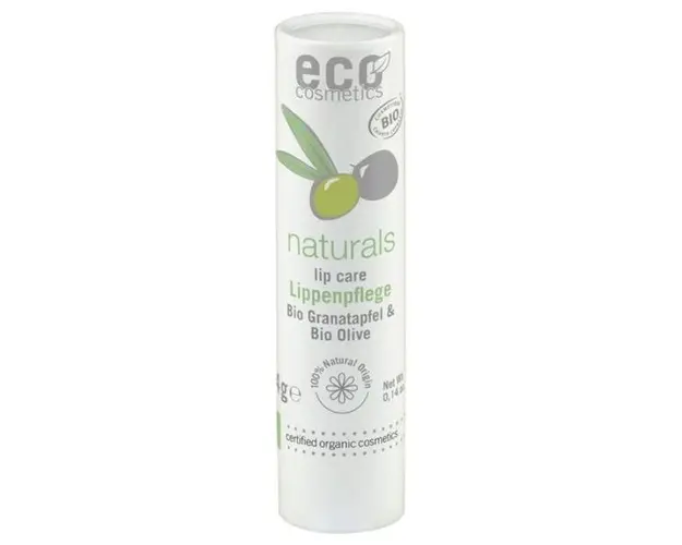 Balsam Buze Bio cu Ulei de Masline si Rodie Eco Cosmetics, 4 g
