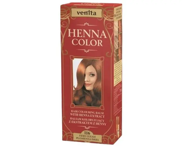 Balsam Colorant cu Extract de Henna Color Venita, Henna Sonia, Nr. 116 Rosu Intens, 75 ml