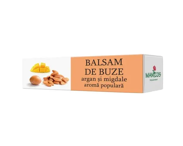 Balsam de Buze cu Argan si Migdale Manicos, 4.8g