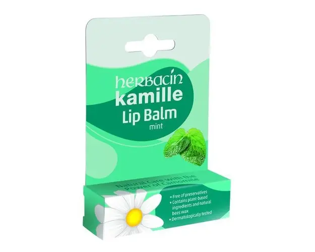 Balsam de buze cu menta si musetel 4.8 gr, Herbacin