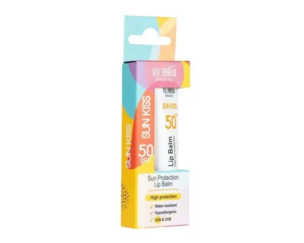 Balsam de Buze cu Protectie Solara - Sun Kiss SPF50 Victoria Beauty, Camco, 10 ml