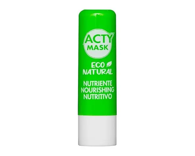 Balsam de buze nutritiv si emolient Acty Mask, cu Unt de Shea si Ulei de Jojoba, VEGAN, 5,5 ml.