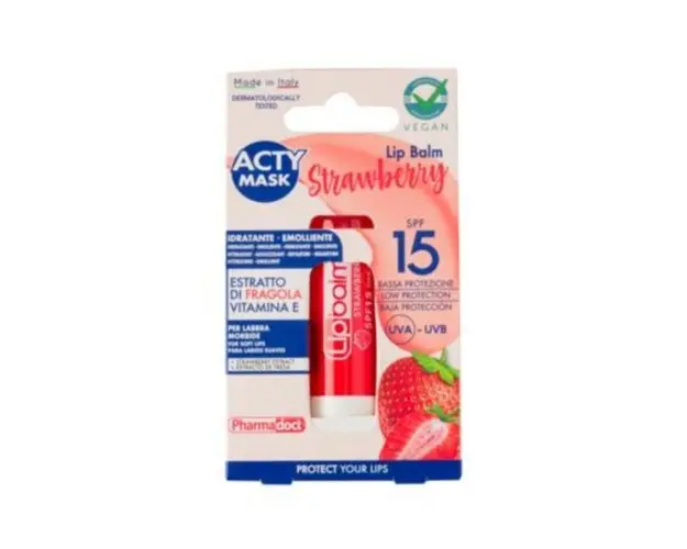 Balsam de buze SPF 15 cu aroma de capsune, 5,7 ml