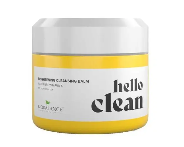 Balsam de Curatare Faciala 3 in 1 cu Vtamina C Pura, pentru Ten Lipsit de Luminozitate - Bio Balance Hello Clean, 100 ml