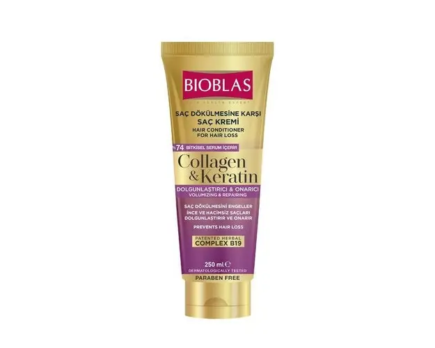 Balsam de par cu colagen si cheratina Bioblas Botanic Oils, 250 ml