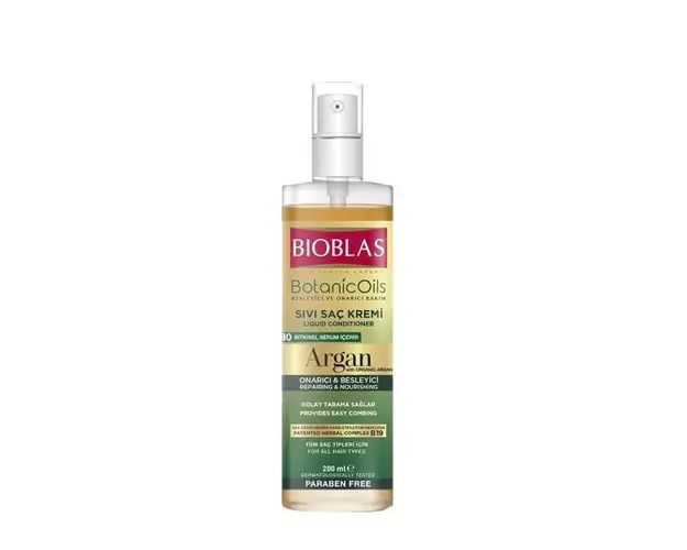 Balsam de par lichid cu ulei de argan Bioblas Botanic Oils, 200 ml