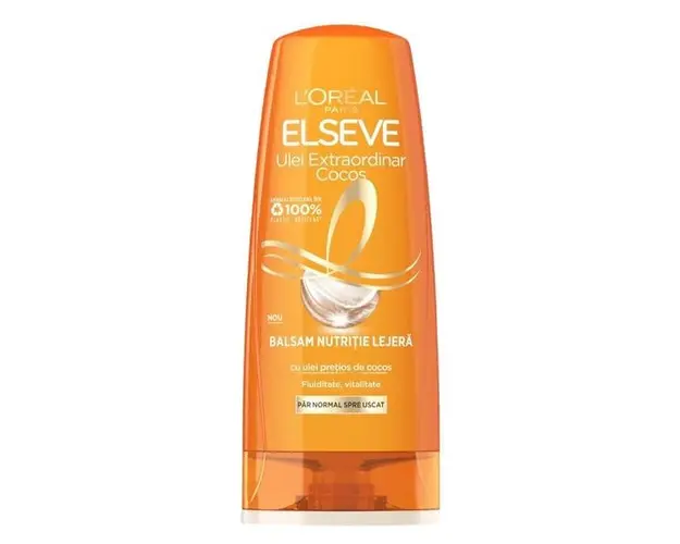 Balsam de Par cu Ulei de Cocos L&#039;Oreal Paris - Elseve Magic Oil Coconut Conditioner, 200 ml