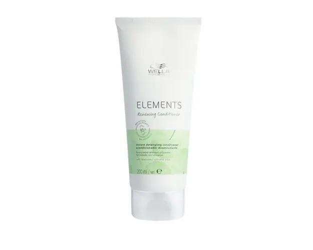 Balsam de Par Vegan pentru Toate Tipurile de Par - Wella Professionals Elements Renewing Conditioner, varianta 2023, 200 ml