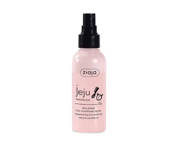 Balsam Duofazic pentru Par - Ziaja Jeju Pink Young Skin Duo-phase Hair Conditioner Spray, 125 ml