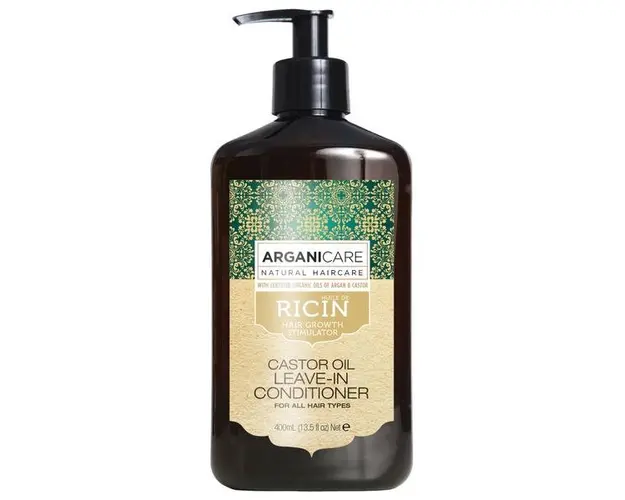 Balsam Fara Clatire Ultra-Hidratant cu Ulei de Ricin pentru Toate Tipurile de Par Arganicare, 400ml