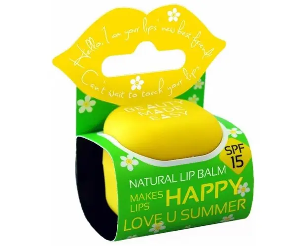 Balsam Natural de Buze SPF 15 cu Monoi si Cocos Beauty Made Easy, 7 g