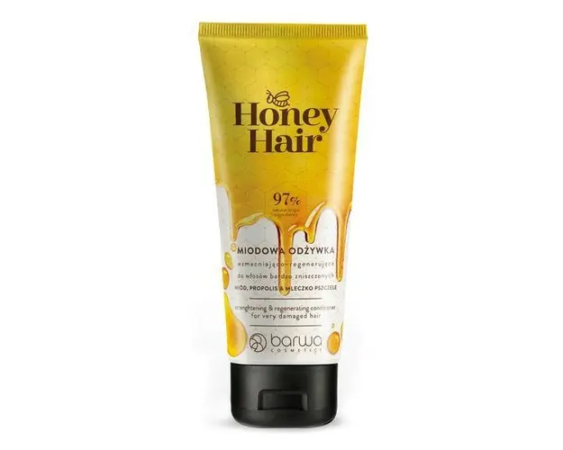 Balsam par Honey Hair pentru par deteriorat, cu laptisor de matca, miere si propolis Barwa Cosmetics 200 ml