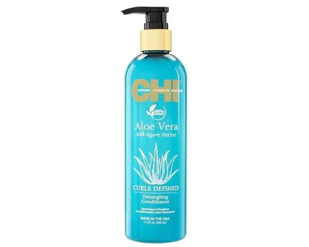 Balsam pentru Par Cret cu Aloe Vera si Nectar de Agave - CHI Farouk Curls Defined Detangling Enhancing Shampoo Aloe Vera with Agave Nectar, 340 ml