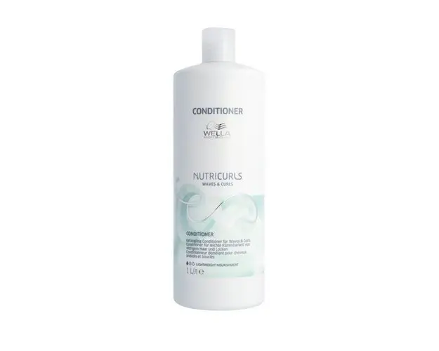 Balsam pentru Par Cret si Ondulat - Wella Professionals Nutricurls Waves &amp; Curls Detangling Conditioner, varianta 2023, 1000 ml