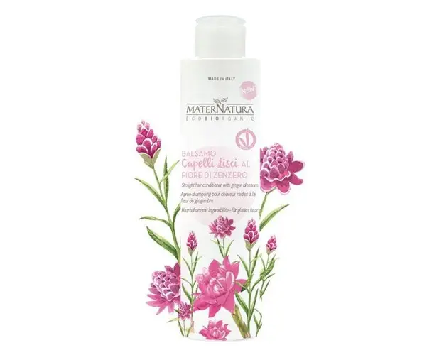 Balsam pentru Par Drept cu Ginger MaterNatura, 250ml