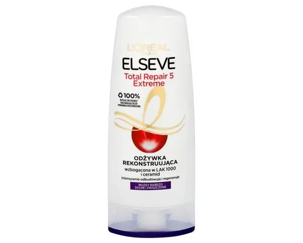 Balsam pentru Par Foarte Deteriorat L'Oreal Paris - Elseve Total Repair Extreme Conditioner, 200 ml