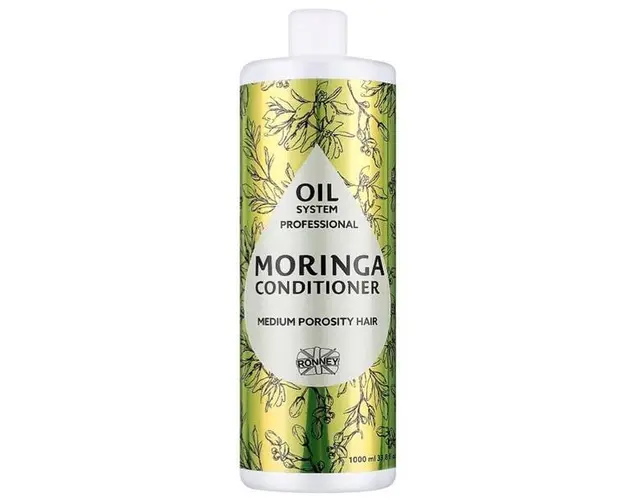 Balsam profesional cu ulei de moringa Oil System Ronney, pentru par cu porozitate medie 1000 ml