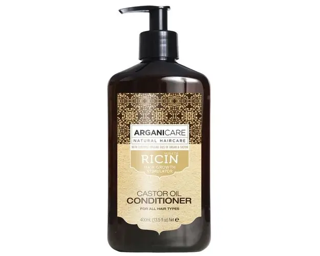 Balsam Regenerant Ultra-Hranitor cu Ulei de Ricin pentru Toate Tipurile de Par Arganicare, 400 ml