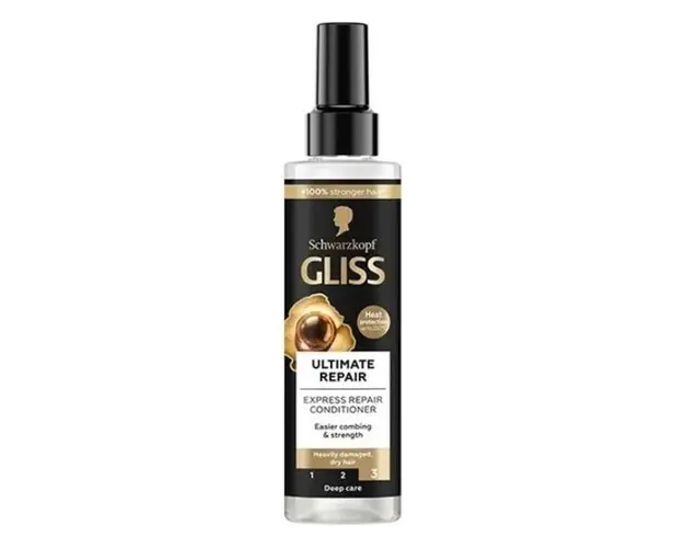Balsam Spray Reparator pentru Par Foarte Deteriorat si Uscat - Schwarzkopf Gliss Hair Repair Ultimate Repair, 200 ml