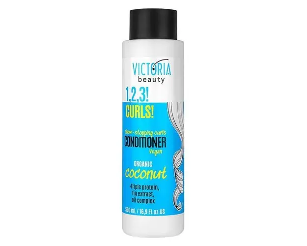 Balsam Vegan pentru Par Cret sau Ondulat cu Nuca de Cocos Victoria Beauty Camco, 500 ml