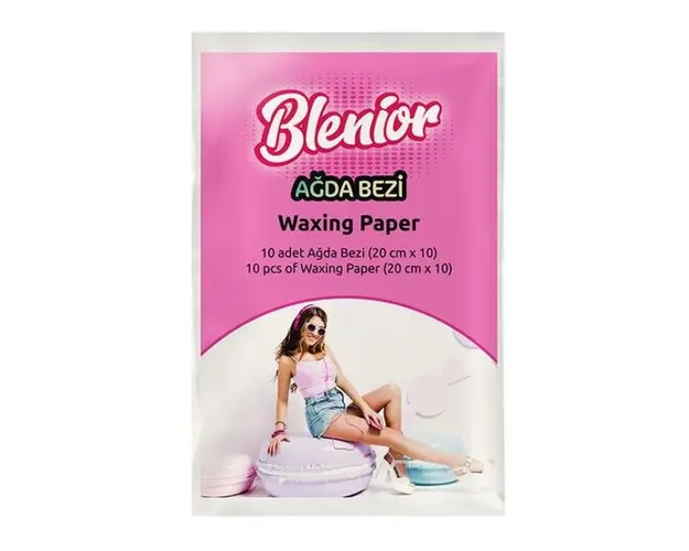 Benzi de Hartie pentru Curatarea Cerii - Blenior Waxing Paper, 10 buc